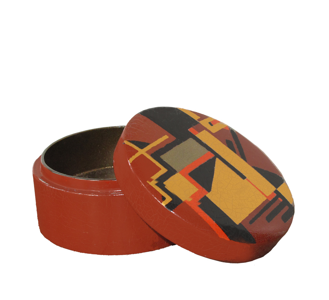 Boite en laque de chine sang de boeuf. 1927